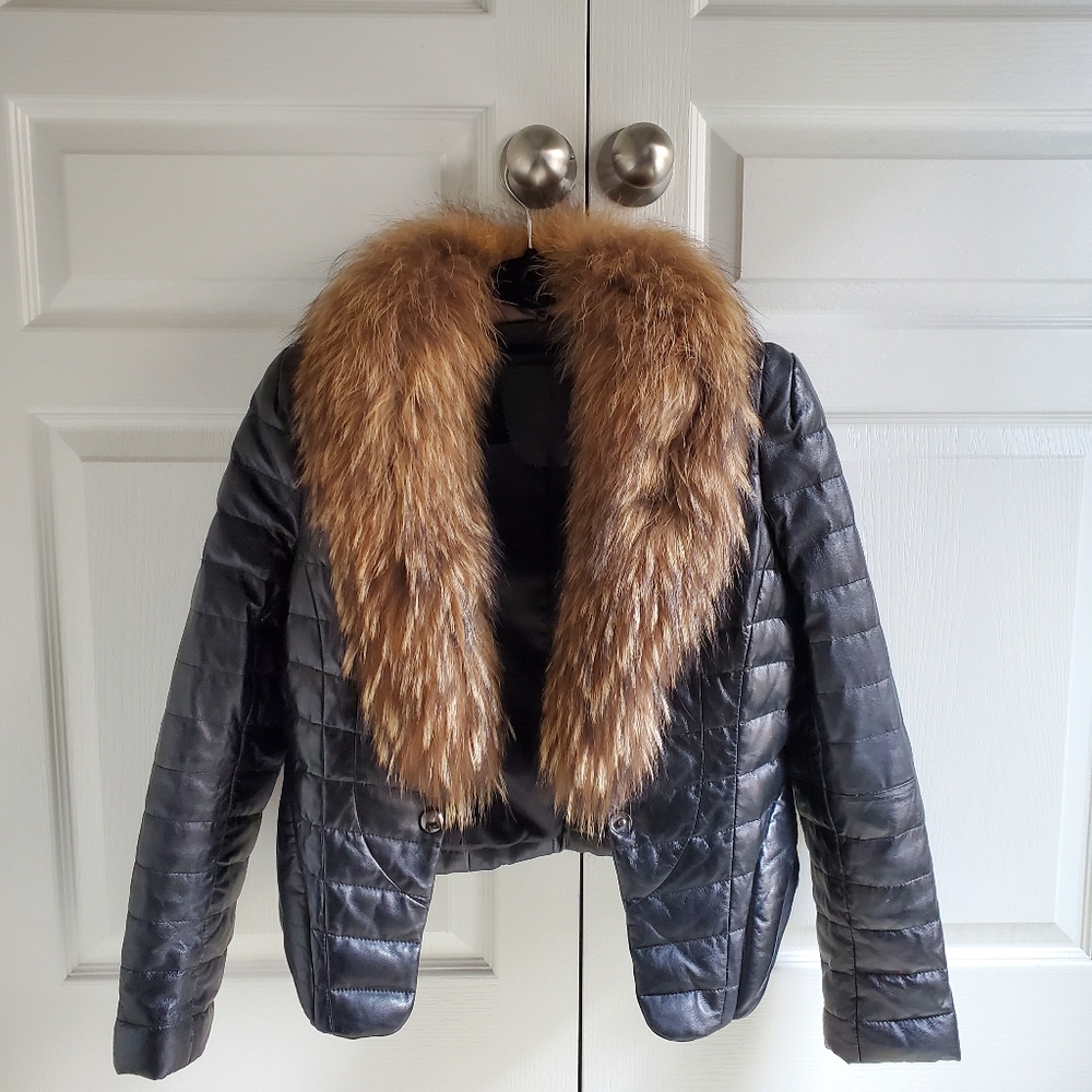 Leather Biker Moto Jacket